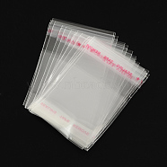 OPP Cellophane Bags, Small Jewelry Storage Bags, Self-Adhesive Sealing Bags, Rectangle, Clear, 6x4cm, Unilateral Thickness: 0.035mm, Inner Measure: 3x4cm(OPC-R012-18)