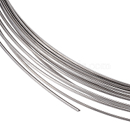 316 Surgical Stainless Steel Wire, Sauqre, for Jewelry Making, Stainless Steel Color, 0.8mm, about 32.81 Feet(10m)/Roll(TWIR-WH0008-01A-P)