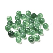 Imitation Jade Acrylic Beads, Round, Medium Sea Green, 8mm, Hole: 1.8mm, about 1886pcs/500g(MACR-G066-01E)