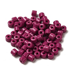 Opaque Acrylic Beads, Column, Medium Violet Red, 6.5x5mm, Hole: 2.2mm(SACR-Z001-01E)