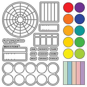 Custom PVC Plastic Clear Stamps, for DIY Scrapbooking, Photo Album Decorative, Cards Making, Stamp Sheets, Film Frame, Mixed Shapes, 160x110x3mm