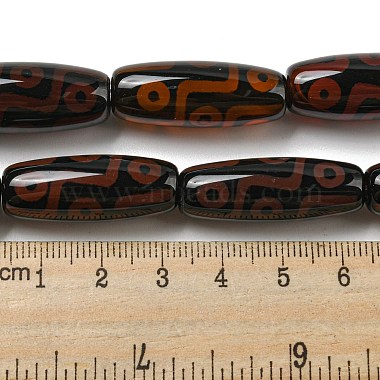 Tibetan Style dZi Beads Strands(G-P526-C02)-5