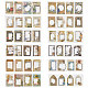 4 Sets 4 Styles PET Transparent Window Decorative Stickers(DIY-GF0006-98)-1