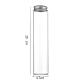 Column Glass Screw Top Bead Storage Tubes(CON-WH0086-094J-01)-1