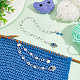Number Acrylic & Glass Beaded Knitting Row Counter Chains(HJEW-AB00389)-4
