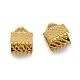 Iron Ribbon Crimp Ends(IFIN-ZX025-G)-2