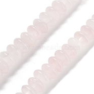 Natural Rose Quartz Beads Strands, Saucer Beads, 10x5mm, Hole: 0.7mm, about 40pcs/strand, 8.19''~8.54''(20.8~21.7cm)(G-P559-A07-02)