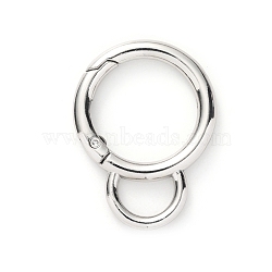 Alloy Spring Gate Rings, for Bag Making, Platinum, 5 Gauge, 38x4.5mm(PW-WG99406-01)