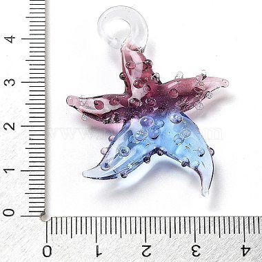 handgefertigt Lampwork Anhänger(LAMP-A004-05I)-3