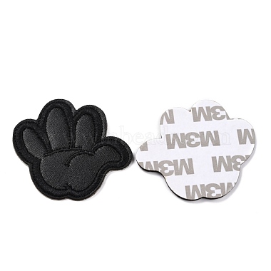 Computerized Embroidery Imitation Leather Self Adhesive Patches(DIY-G031-01E)-2
