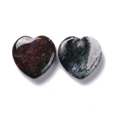 натуральный индийский агат сердце любовь камень(G-F678-44)-2