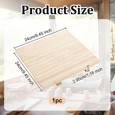 Wooden Clay Board Mat Mud Board(WOOD-WH0030-68)-2