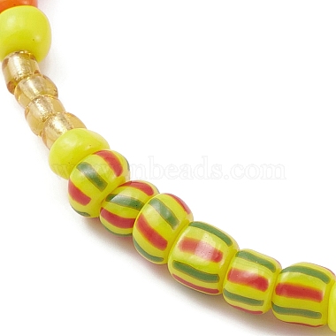 Glass Seed Beaded Stretch Bracelet for Women(BJEW-JB09577)-4