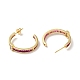 Cubic Zirconia Rectangle Stud Earrings(EJEW-F288-16G)-3