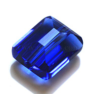 Imitation Austrian Crystal Beads, Grade AAA, Faceted, Rectangle, Blue, 8x9.5x5mm, Hole: 0.9~1mm(SWAR-F060-10x8mm-13)