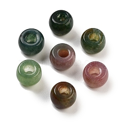 Natural Indian Agate Beads, Barrel, 8~8.4x5~6.6mm, Hole: 2~3.2mm(G-C134-03Q)