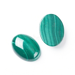 Natural Malachite Cabochons, Oval, 18x13x5~6.5mm(G-E557-03I)