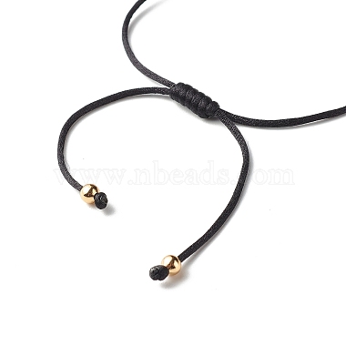 Bande de résine perles rondes bracelet cordon réglable pour fille femmes(BJEW-JB06754)-7