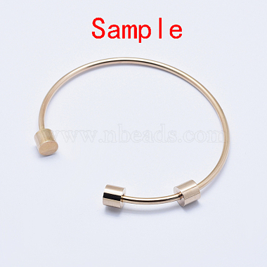 Fabrication de bracelet de manchette en acier inoxydable chirurgical 316 écologique(STAS-J038-25RG)-3