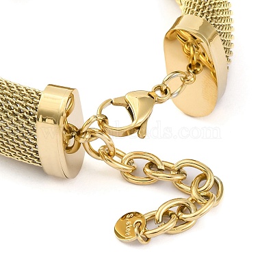 304 Stainless Steel Bracelet for Women(BJEW-U009-04G-01)-4