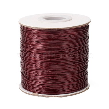 0.5mm DarkRed Waxed Polyester Cord Thread & Cord