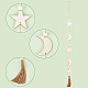 Деревянные подвески в богемном стиле со звездой и луной(HJEW-WH0053-12)-6