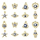 16Pcs 8 Styles UV Plating Alloy Enamel Pendants(FIND-FS0002-74)-1