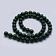 malachite naturelles brins de perles(G-F571-27A2-12mm)-2