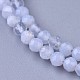 Natural Blue Lace Agate Beaded Necklaces(NJEW-K114-B-A08)-2