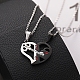 2Pcs 2 Style Word 1314 520 Couple Necklaces Set(VALE-PW0001-011EB)-6