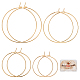 40Pcs 4 Style Brass Hoop Earrings Findings(KK-BBC0002-41)-1