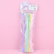 DIY Plush Sticks, Chenille Stems, Pipe Cleaners, Kid Craft Material, Mixed Color, 300mm(PW-WG49628-01)