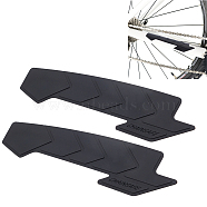 Silicone Bicycle Down Tube Frame Protectors, Bicycle Frame Guard, Protect Bike from Collision and Scratch, Arrow, Black, 220x58x2mm(AJEW-WH0317-17)