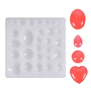 DIY Silicone Molds, Resin Casting Moulds, Jewelry Making DIY Tool For UV Resin, Epoxy Resin Jewelry Making, Square, White, 149x147x14mm(AJEW-P042-02)