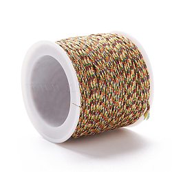 Nylon Thread, DIY Material for Jewelry Making, Colorful, 1mm, 100yards/roll(NWIR-K013-B02)
