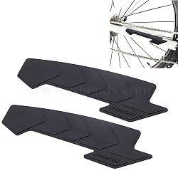 Silicone Bicycle Down Tube Frame Protectors, Bicycle Frame Guard, Protect Bike from Collision and Scratch, Arrow, Black, 220x58x2mm(AJEW-WH0317-17)