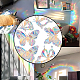 Rainbow Prism Plastic Electrostatic Glass Window Stickers(DIY-WH0502-28)-5