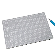 A5 PVC Cutting Mat, Cutting Board, for Craft Art, Silver, 15x22cm(WG42361-03)