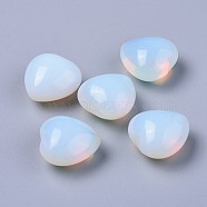 Synthetic Opalite Beads, No Hole/Undrilled, Heart, 20x20x13~13.5mm(G-F659-B36)