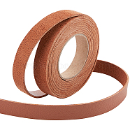 2M PVC Imitation Leather Ribbons, for Clothes, Bag Making, Sienna, 12.5mm, about 2.19 Yards(2m)/Roll(SRIB-WH0011-126A-04)