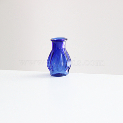 Transparent Miniature Glass Vase Bottles, Micro Landscape Garden Dollhouse Accessories, Photography Props Decorations, Blue, 14.5x22mm(BOTT-PW0006-03E)