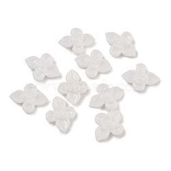 (Defective Closeout Sale: Yellowing) Resin Cabochons, Nail Art Decoration Accessories, Flower, Beige, 7x9x2mm(MRMJ-XCP0001-64B)