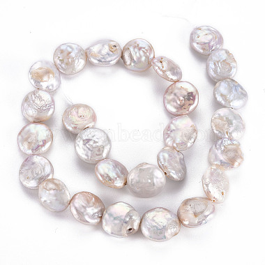 Chapelets de perles en Keshi naturel(PEAR-S018-03C)-3