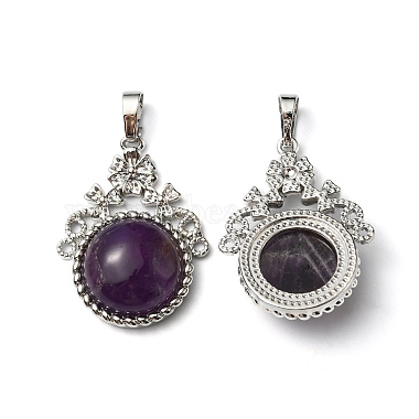 Natural Amethyst Pendants(G-P498-01P-05)-2