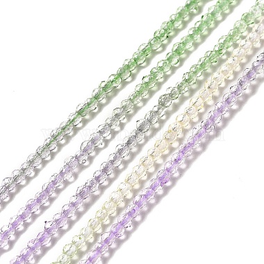 brins de perles de verre de couleur dégradé transparent(GLAA-H021-01A-11)-2