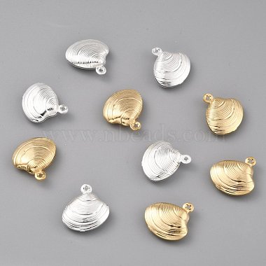 Mixed Color Shell Brass Charms