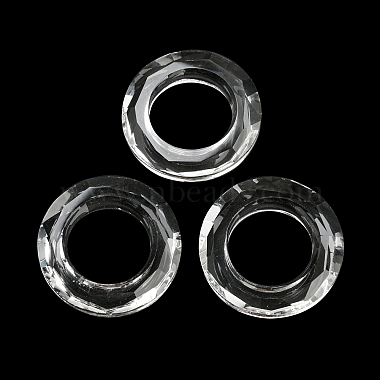 Clear Ring Glass Linking Rings