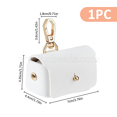 PU Imitation Leather Wedding Ring Pouch(ABAG-WH0038-45C)-2