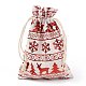 Christmas Theme Cotton Fabric Cloth Bag(ABAG-H104-B12)-1