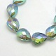 Electroplate Crystal Glass Teardrop Beads Strands(EGLA-F066B-05)-1
